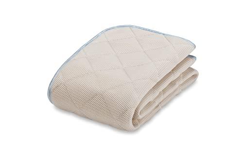 【フランスベッド正規品】 ベッドパッド ホワイト シングル 「オールシーズンメッシュパッド」 ウォッシャブル 日本製 防カビ 消臭 制菌加工 3