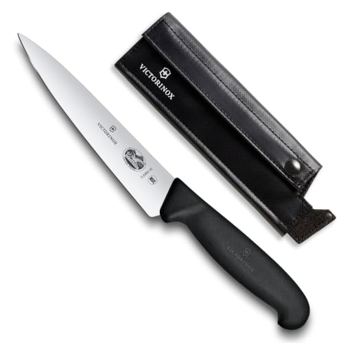 VICTORINOX(ビクトリノックス) ペティナイフ ケースセット 食洗機対応 BBQやアウトドアに至適 15cm ブラック お手入れが簡単な