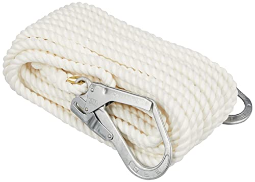 まつうら工業 クレモナS荷揚げ用ロープ 両端大口径フック付 16mmΦ×20m KMS16-20-2HOOK