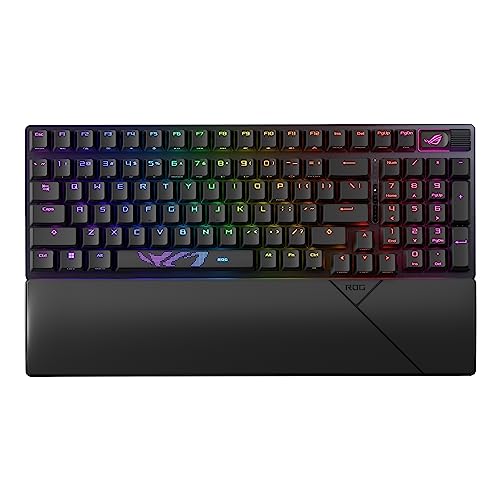 ASUS ゲーミングキーボード ROG Strix Scope II 96 Wireless トライモード接続ストリーミング用ホットキー多機能コ