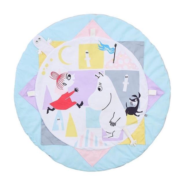 DADWAY(ダッドウェイ)MOOMIN BABY ムーミンベビー プレイマット ムーミンスウィートドリーム 赤ちゃん 丸形 おもちゃ取り付け