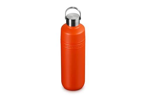 【レッドドット・デザイン賞 2025受賞】ル・クルーゼ(Le Creuset) ボトル 水筒 大容量 1000ml オレンジ ステンレス 真空断