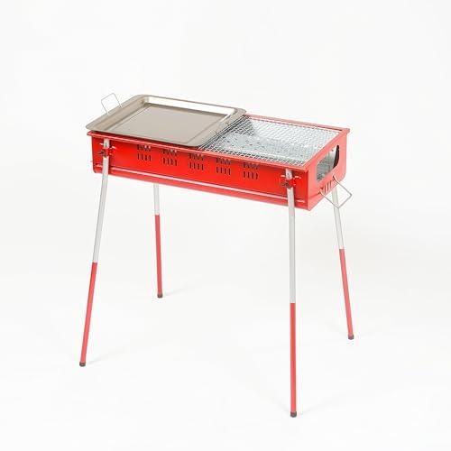グリーンライフ(GREEN LIFE) 日本製 バーベキュー BBQ 煙が少ない 少煙バーベキューコンロ650 鉄板付き 5~7人用 CB-65 7,271円