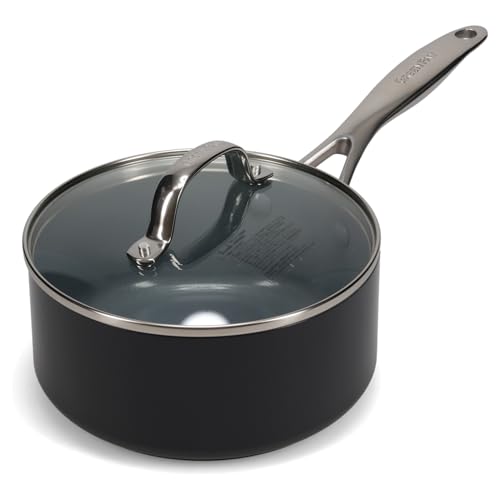 グリーンパン GREENPAN 片手鍋 ソースパン 18cm IH ガス 食洗機 対応 有害物質不使用 PFASフリー セラミックコーティング