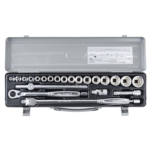 トネ(TONE) ソケットレンチセット CX3172 差込角9.5mm(38) シルバー 内容24点