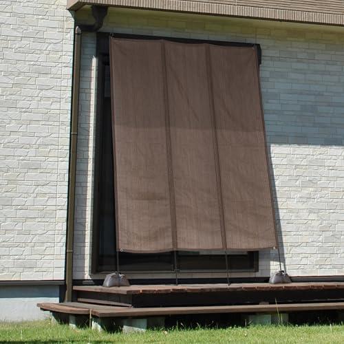 タカショー 日よけ 洋風タテスモカ1.9×3m ポリエチレン、スチール GST サビに強いハトメ シェード サンシェード よしず GST-T30
