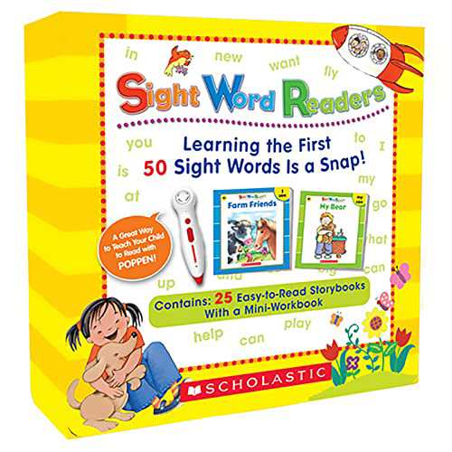 Scholastic スカラスティック Sight Word Readers 英語教材 25冊 ボックスセット ワークブック ・ CD付 (音声の通販は