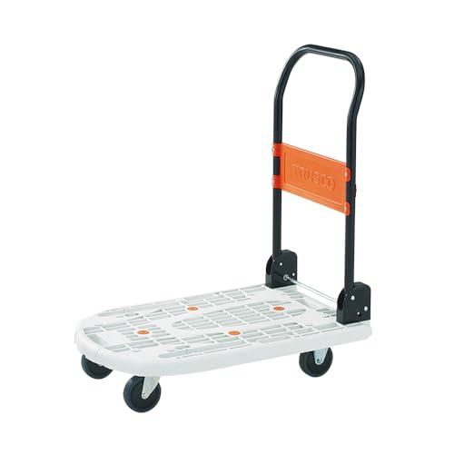 TRUSCO(トラスコ) カルティオ 折畳 780×490 白 MPK-720-W 台車 折りたたみ 軽量 静か 静音の通販は