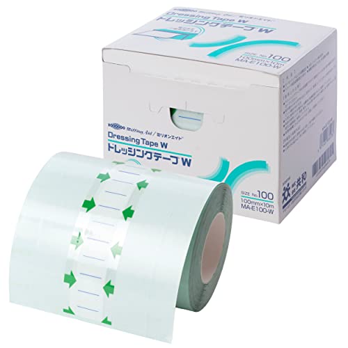 ミリオンエイド ドレッシングテープW 100mm×10m 1巻 フィルムドレッシング 20ミクロン 防水フィルムロール MA-E100-W