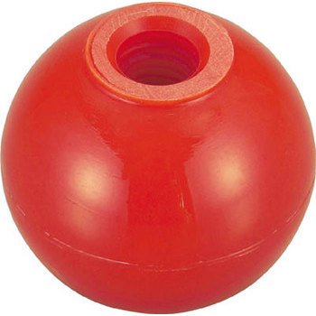 TRUSCO(トラスコ) 樹脂製握り玉 金具なし赤 40×M12mm (20個入) TPB40-12Rの通販は 6,533円