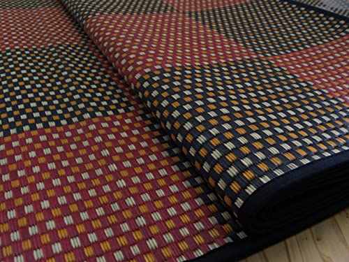 イケヒコ い草花ござカーペット 銀河 レッド 約261×352cm・江戸間6畳 #4105506 イケヒコ い草花ござカーペット 銀河 レッド 約261×352cm・江戸間6畳 #4105506