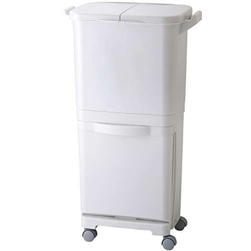 リス 分別 ゴミ箱 縦型分類ワゴンペール H&H グレー 45L日本製 45Wの通販は