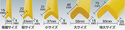 TRUSCO(トラスコ) 安心クッション L字型 細 10本入 アイボリー T10AC-55_1