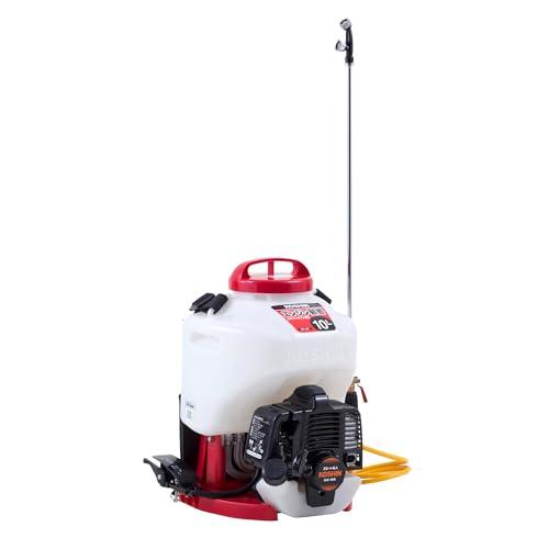 工進(KOSHIN) 背負い式 エンジン 動噴 タンク 10L ES-10C 2サイクル 混合 リコイル スタート カスケード ポンプ 消毒 防