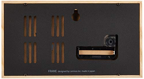 レムノス 掛け置き 温湿度計 アナログ フレーム 天然色木地 FRAME ナチュラル LC13-14 NT Lemnos_2