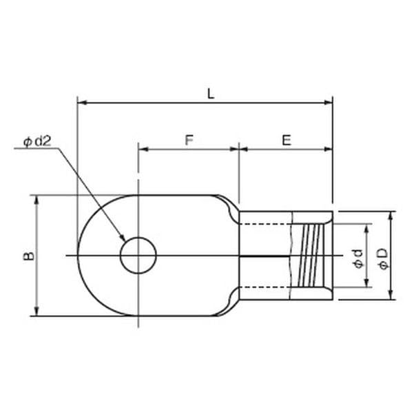 ニチフ 裸丸型 端子 60SQ R 60-8 【公式通販】
