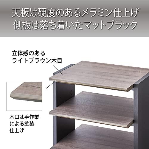 ハヤミ工産 オーディオラック 棚板1枚付き ブラウン J-4560_2
