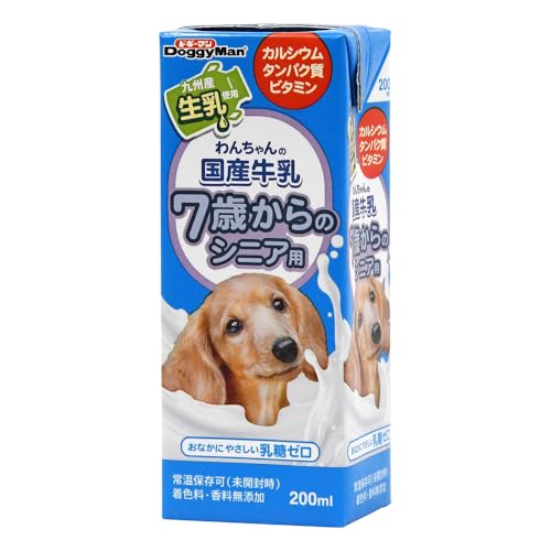 ドギーマン わんちゃんの国産牛乳 シニア用 200ミリリットル (x 24) (ケース販売)
