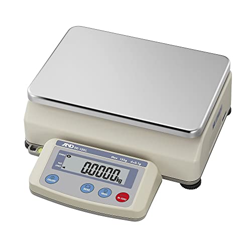 A&D パーソナル高分解能型電子天びん EK-15KL ≪ひょう量:15kg 最小表示:0.1g 皿寸法:300(W)*210(D)mm 検定無