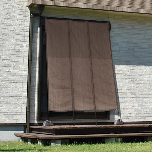 タカショー 日よけ 洋風タテス モカ 1.9×2.7m ポリエチレン、スチール GST 紫外線に強く破れにくい シェード サンシェード よしず