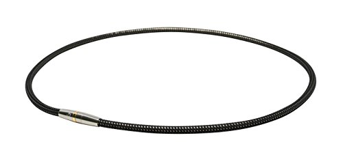 ファイテン RAKUWA 磁気チタンネックレス メタルトップ ブラック/シルバー 50cm【肩・首こり改善】【 こり緩和】【 肩こり解消グッズ】