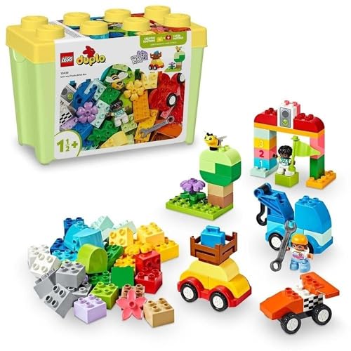 レゴ(LEGO) デュプロ デュプロのコンテナ デラックス くるまとトラック おもちゃ 玩具 プレゼント ブロック 幼児 赤ちゃん男の子 女の子