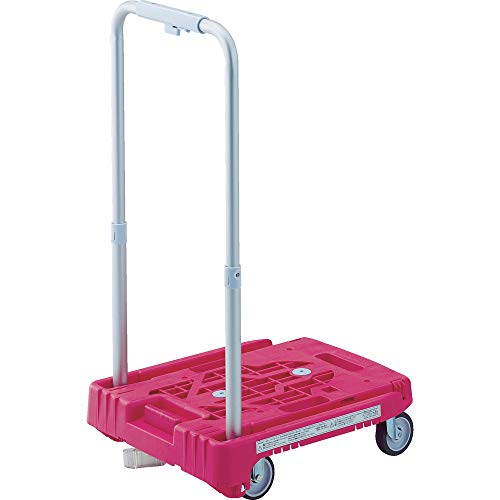 TRUSCO(トラスコ) カルティオミニ weego 省音G車輪 ピンク ストッパー付 WP-2G-P-JS