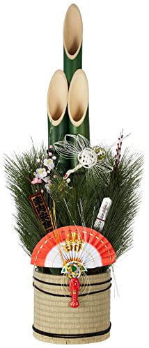 秀〆 門松 正月飾り 玄関飾り 置物 特大 90cm 竹 M-090