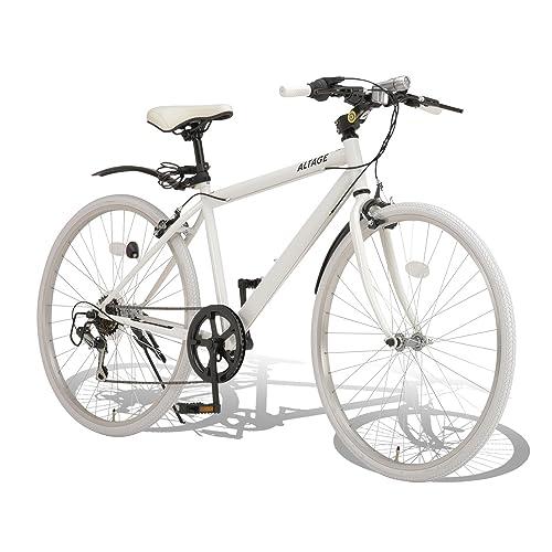 アルテージ(ALTAGE) クロスバイク 自転車 26インチ メンズ スポーツバイク 通勤通学 街乗り 初心者向け シマノ製6段変速 スローピン