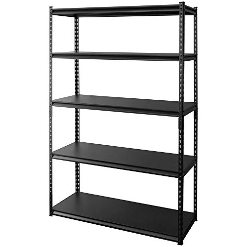 アイリスプラザ ラック スチールラック メタルラック 幅120cm 5段 STR-1200 ブラック 幅約120×奥行約46×高さ約183？