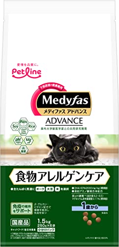メディファス アドバンス 食物アレルゲンケア 1歳から ポーク・大豆・米 MFA-10 1.5kg(250ｇ×6)ｘ6(ケース販売)