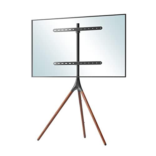 DMM.make DISPLAY/TVスタンド テレビスタンド 43-65インチ VESA対応 左右180°回転 木目3脚 ブラウン DKS-L
