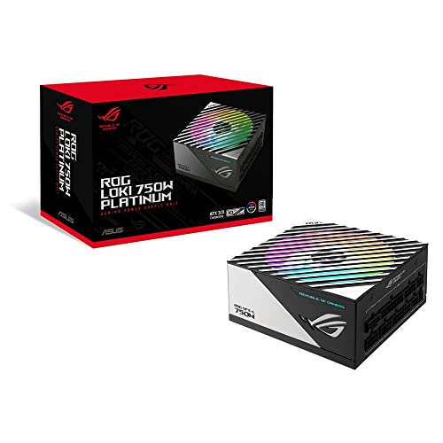 ASUS PSU 電源ユニット 750W PCIe Gen 5.0 対応 80 PLUS プラチナ認定 ARGB & Aura Sync 対応