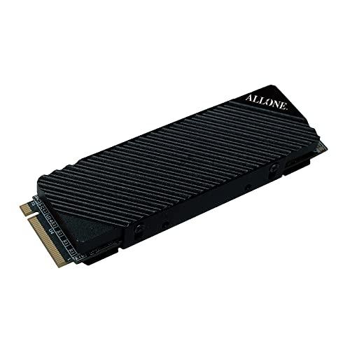 アローン(Allone) PS5用 内蔵M.2 SSD 1TB ブラック 2.5×1×8.5cm ゲーム ストレージ容量増設 放熱用ヒートシンク