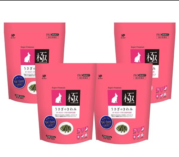 ハイペット うさぎのきわみ850ｇ 4個セット 愛らびっとオリジナル野菜ミックス30ｇ付 ラビットフード グルテンフリーの通販は