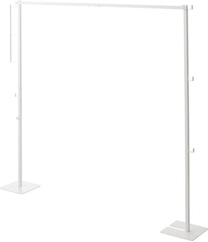 山崎実業(Yamazaki) 折り畳み 室内物干し ホワイト 使用時：約W175×D25×H160cm タワー tower 洗濯物干し コンパク