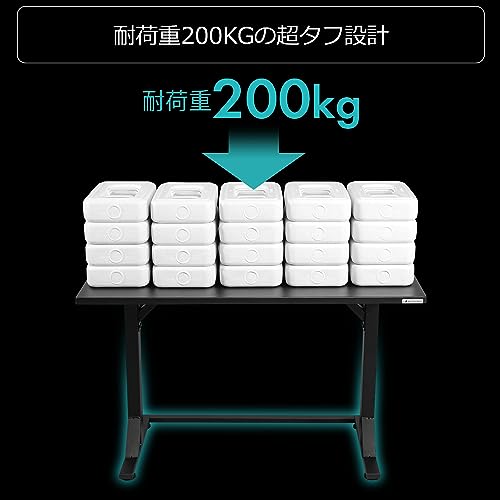 Bauhutte(バウヒュッテ) ゲーミングデスク ステーブルデスク 脚部 BHD-ST-LEG-BK 揺れにくいデスク 耐荷重200kg パソ_2