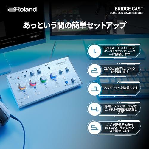 ローランド Roland BRIDGE CAST/ゲーミングDACアンプ/オーディオインターフェース/配信/ゲーミングミキサー/オーディオミキサ