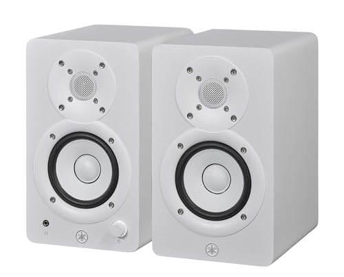 ヤマハ YAMAHA パワードスタジオモニタースピーカー ペア コンパクト ホワイト HS3W_1