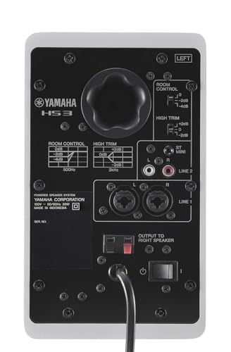 ヤマハ YAMAHA パワードスタジオモニタースピーカー ペア コンパクト ホワイト HS3W_3