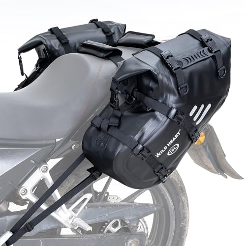 オートバイサドルバッグ 防水 36L 18L x 2 サイドパニエバッグ トランクアクセサリー 18L x 2、TPU