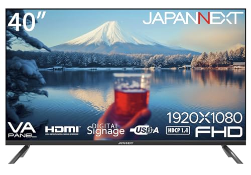 JAPANNEXT 40インチ モニター フルHD 1920x1080解像度 VA ディスプレイ (HDMI/スピーカー内蔵/VESA対応) J