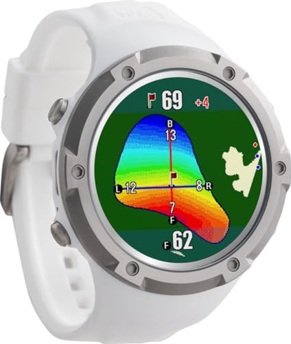 Shot Navi Evolve α(アルファー) ホワイト 1.4インチ大画面カラー液晶 最新GPSチップ「M10」 自動飛距離計測 高低差目