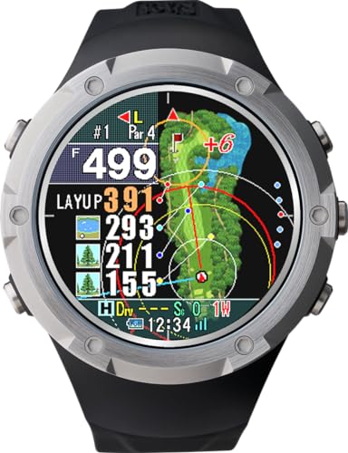 Shot Navi Evolve α(アルファー) ブラック 1.4インチ大画面カラー液晶 最新GPSチップ「M10」 自動飛距離計測 高低差目