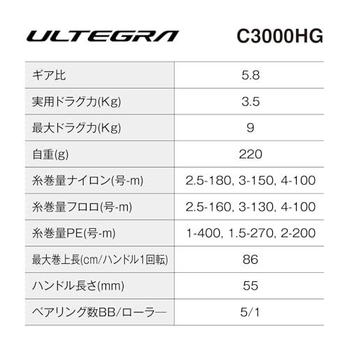 シマノ(SHIMANO) スピニングリール 25アルテグラ C3000HG_1