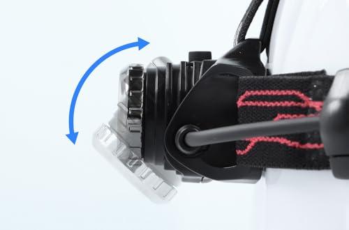 GENTOS(ジェントス) LED ヘッドライト USB充電式 【明るさ550ルーメン/実用点灯7時間/後部認識灯】 専用充電池または単4形電池_1