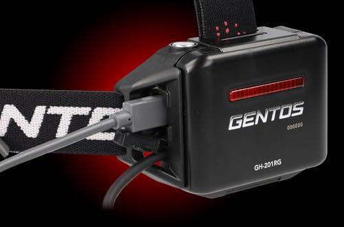 GENTOS(ジェントス) LED ヘッドライト USB充電式 【明るさ550ルーメン/実用点灯7時間/後部認識灯】 専用充電池または単4形電池_4