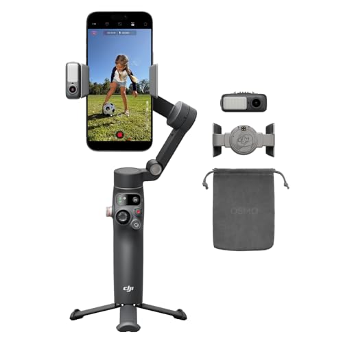 DJI Osmo Mobile 8 アドバンストトラッキングコンボ スマートフォン用ジンバルスタビライザー、AIネイティブトラッキング＆音声収録