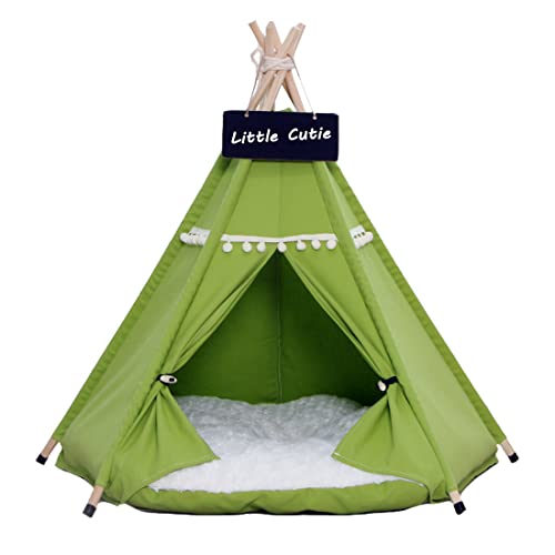 ペット テント 犬 猫 ペット ハウス 通年 小型 中型 猫小屋 かわいい 保温防寒 暖かい 洗濯可能 滑り止め 組立 60*60*70cm