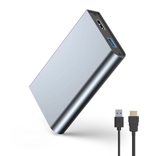 キャプチャーボード 4K パススルー対応 1080P 60FPS USB 3.0 高速伝送 ビデオ ゲームキャプチャー PC/PS4/PS5/X